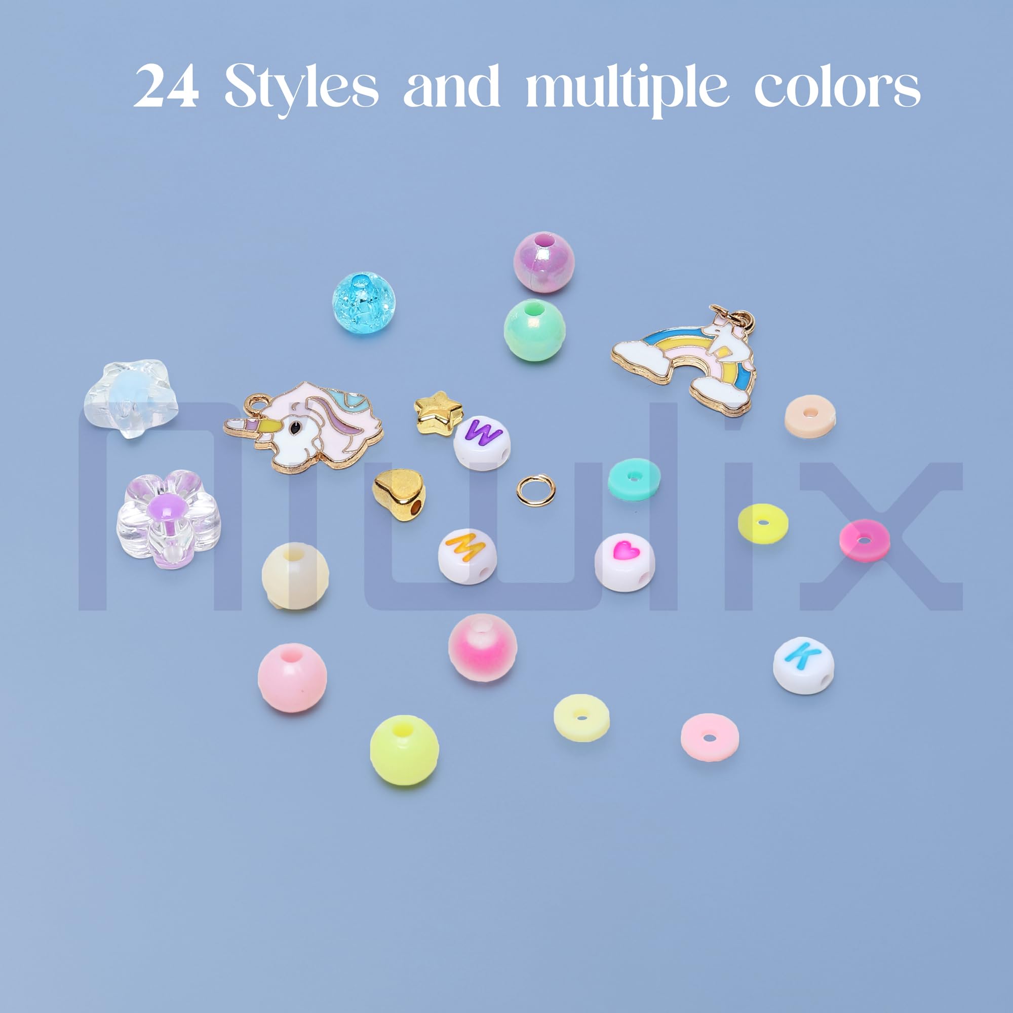 Niwlix Bracelet Making Kit for Girls, Jewellery Making Kit for Kids DIY Bead Set Making, Toys for Girls 7-14 Years Old (Unicorn Bracelet Kit) 2