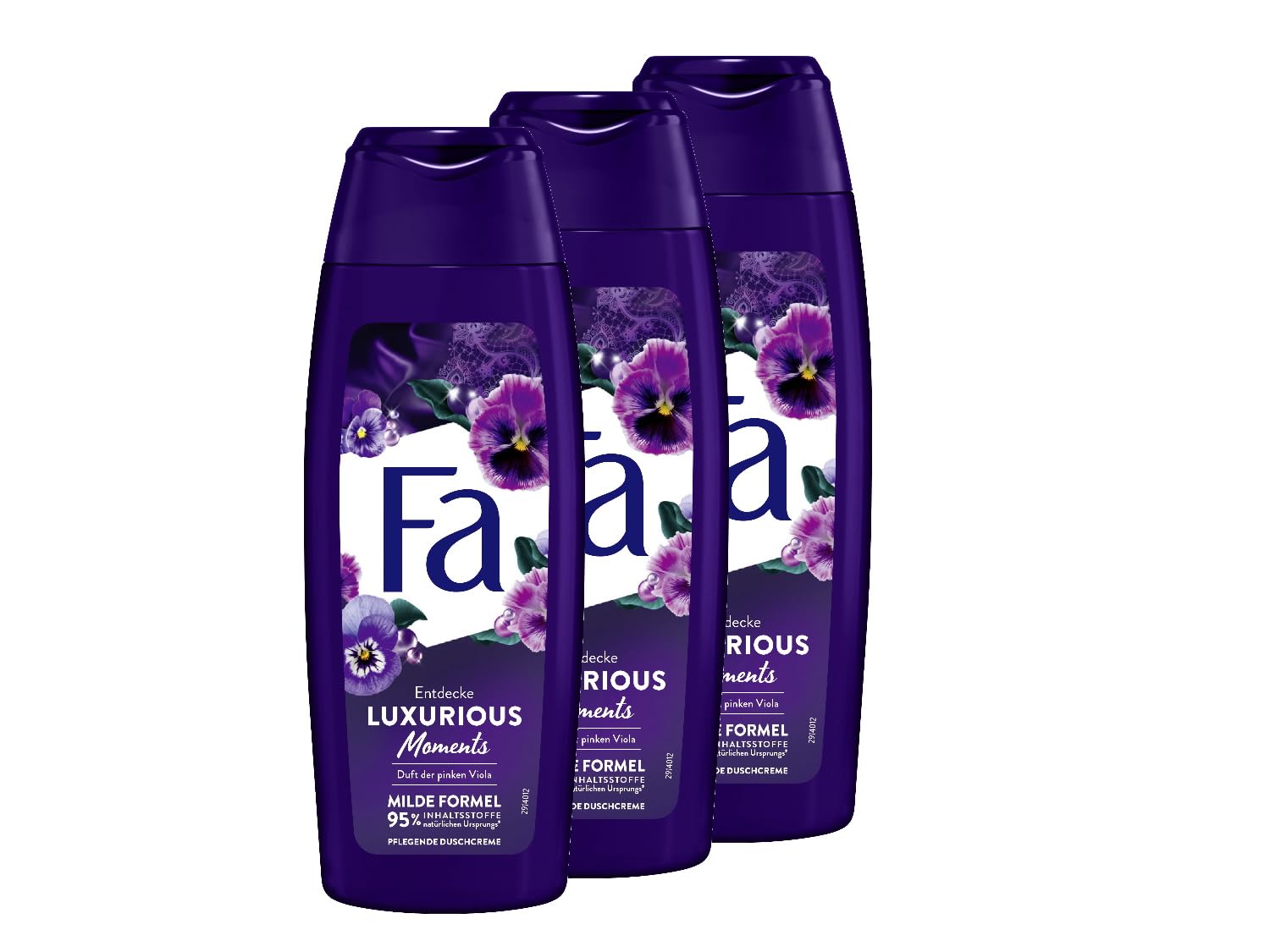 FA Luxurious Moments Shower Gel (3 x 250 ml) 95% Ingredients of Natural Origin