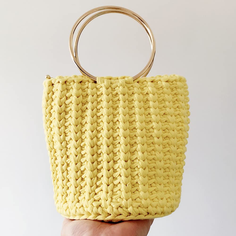 6 pz Manici Borsa Metallo Sostituzione delle Maniglie della Borsa 3 Stili manici metallo per Creazione di borse in pelle borsa tote, Telaio borsa fatta, A mano uncinetto artigianali fai da te