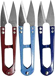 Kit 12 Tesouras de Arremate para acabamento Cortes precisos Tesouras para tecidos artesanato Arremate de costura Ferramenta de corte costura Tesoura precisão profissional