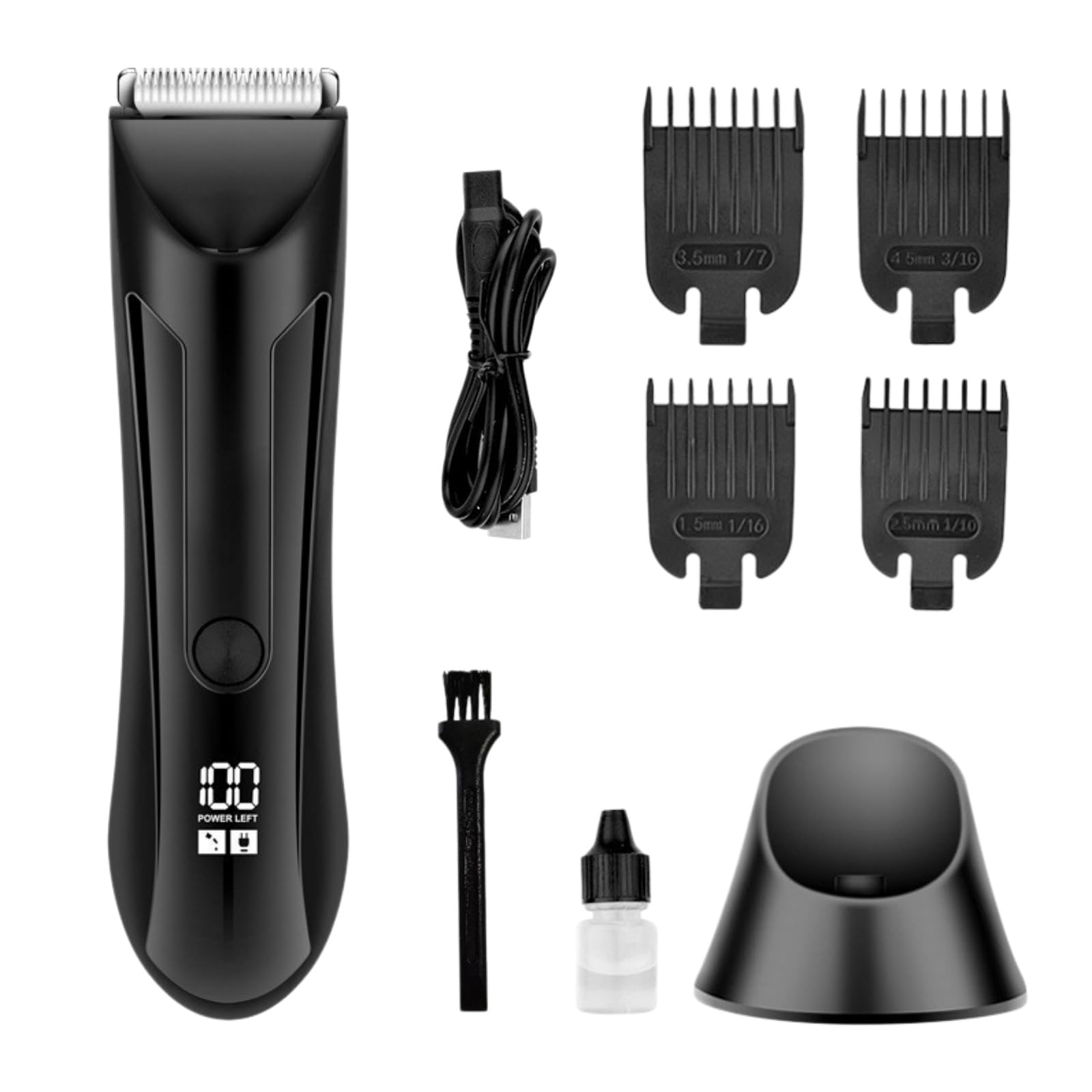 Trimsafe Body Hair Trimmer Körperhaartrimmer für Männer, sanfter Körperrasierer, geeignet für empfindliche Haut, leiser Ganzkörper-Trimmer für Männer