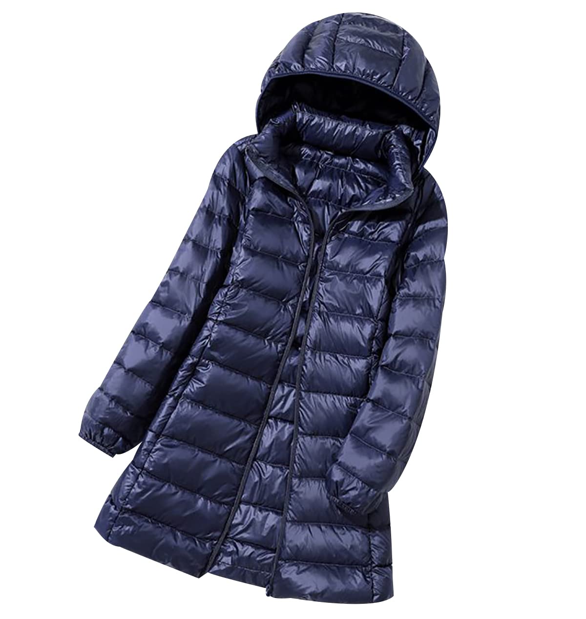 Lange Leichte Daunenjacke Damen Steppjacke Damen Lang Leicht Puffer Jacke Mantel Langer Daunenmantel Lang Leichter Steppmantel Damen Down Jacket Women Gesteppte Jacke Daunen Damen Ultraleichte