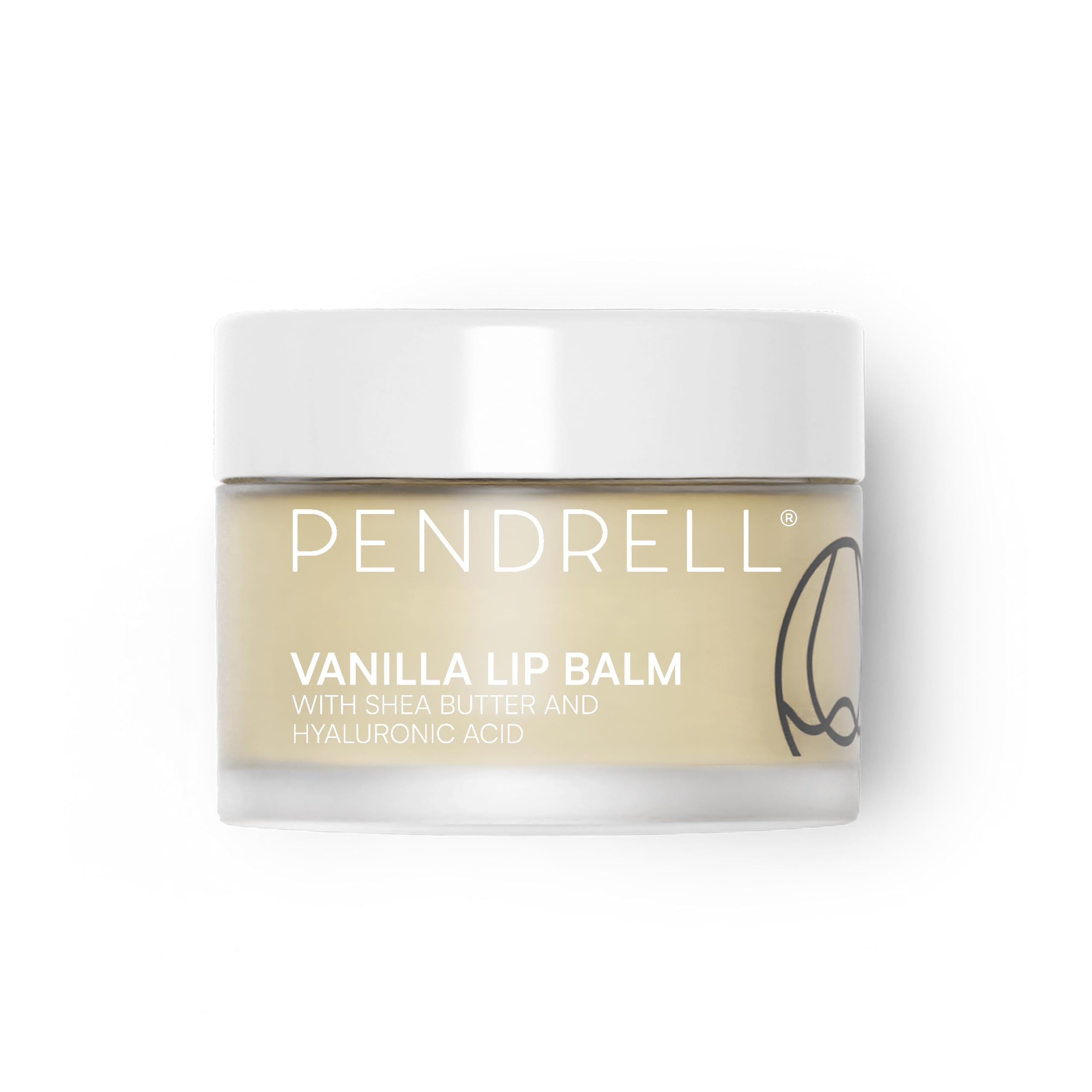 PENDRELL Lip Balm and Lip Mask (Vanilla) | Hydrating Lip Balm for Women with Hyaluronic Acid, Shea Butter & Vitamin E | 1 Oz (30g)