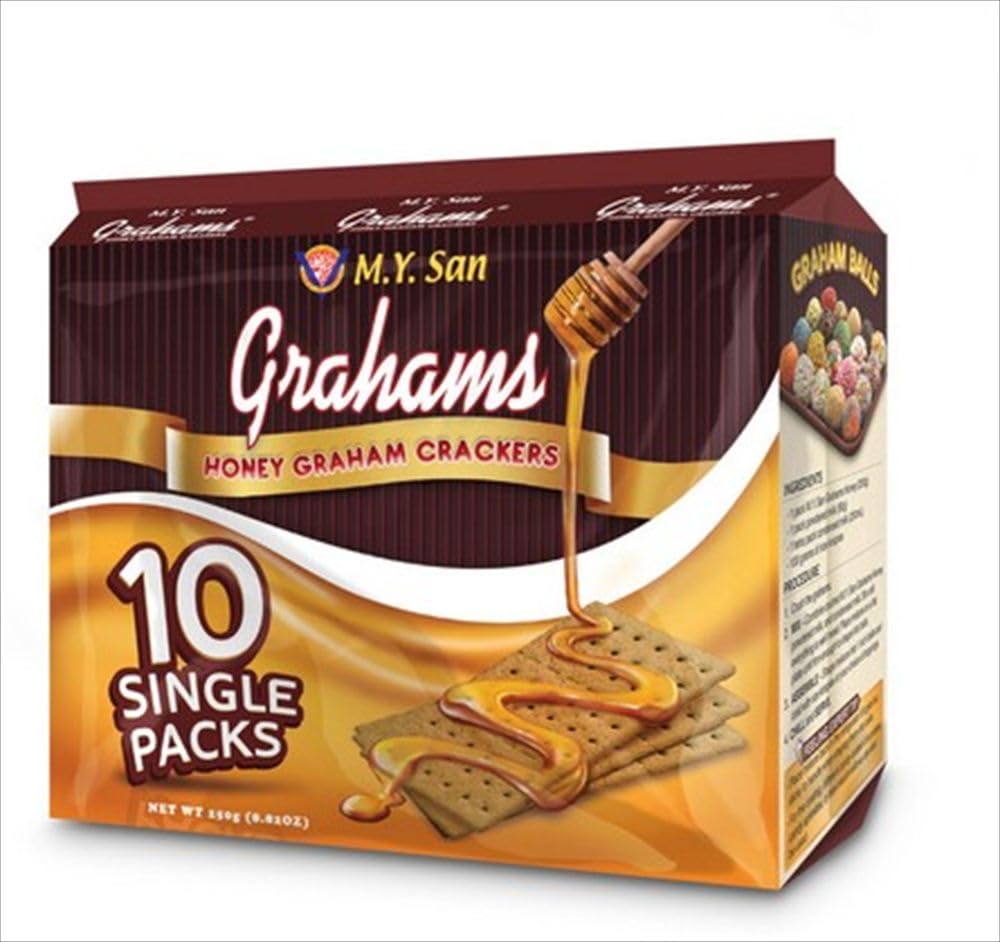 M.Y.San Honey Grahams Cracker 250 gm (10 x 25 gm)