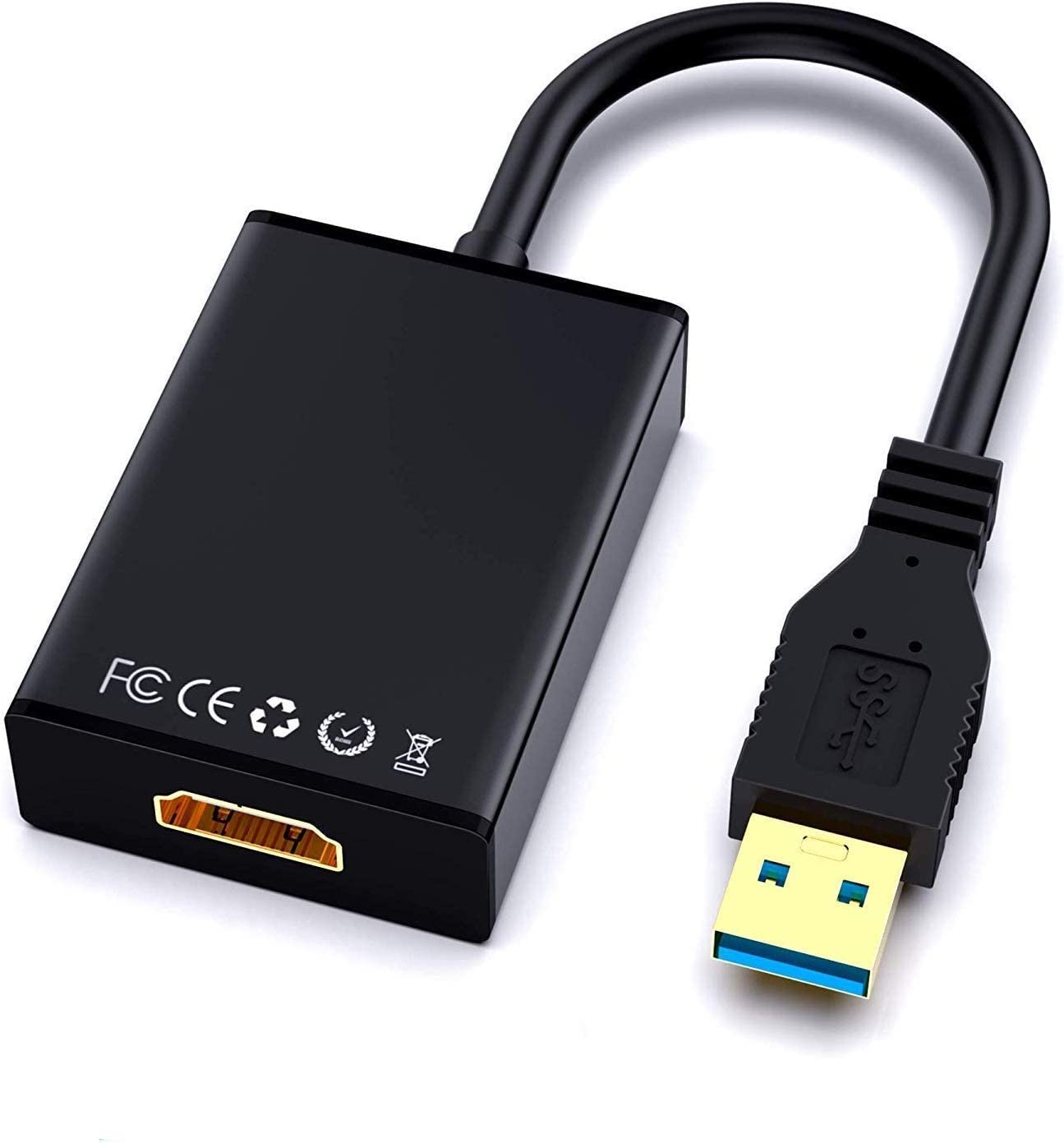 ETZIN USB to HDMI Adapter, USB 3.0/2.0 to HDMI Cable Multi-Display Video Converter- PC Laptop Windows 7 8 10,Desktop, Laptop, PC, Monitor, Projector, HDTV (EPL-768UG) (B0BDZXY1G3) Amazon Price History, Amazon Price Tracker