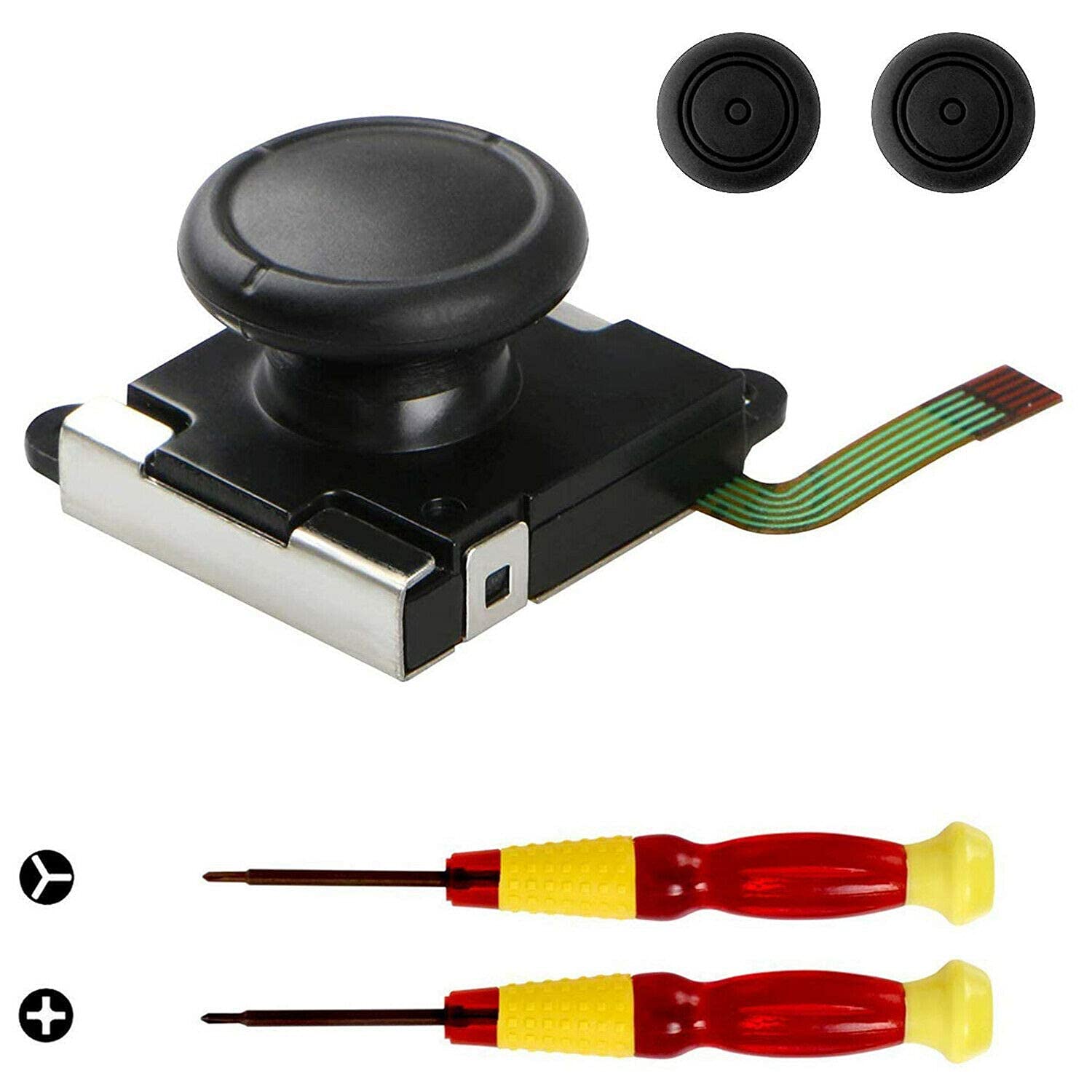 Ubersweet® Imported 3D Replacement Joystick Thumb Stick for Switch Joy-Con Cont T9F6_41708