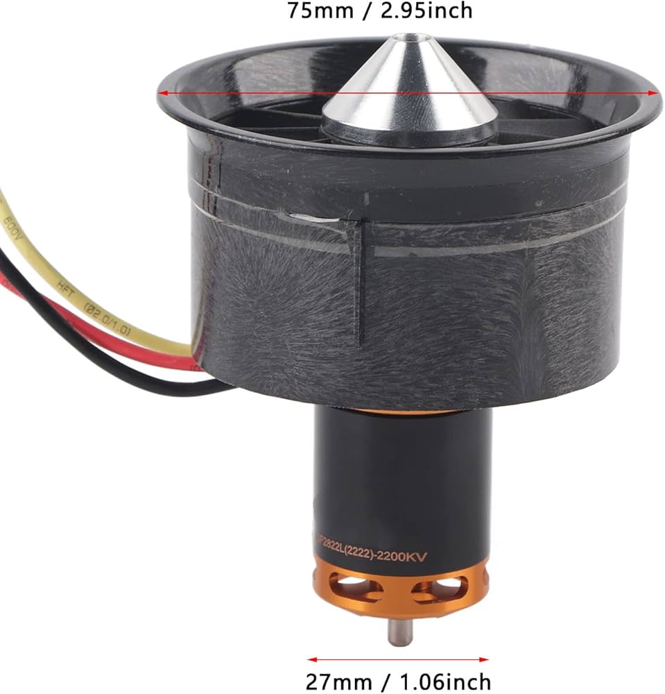 Amazon.co.jp: ダクトファン、1PC RCダクトファン、モーター付き