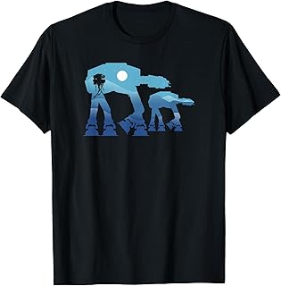 Star Wars Classic Battel Of Hoth AT-AT Walkers Silhouette T-Shirt