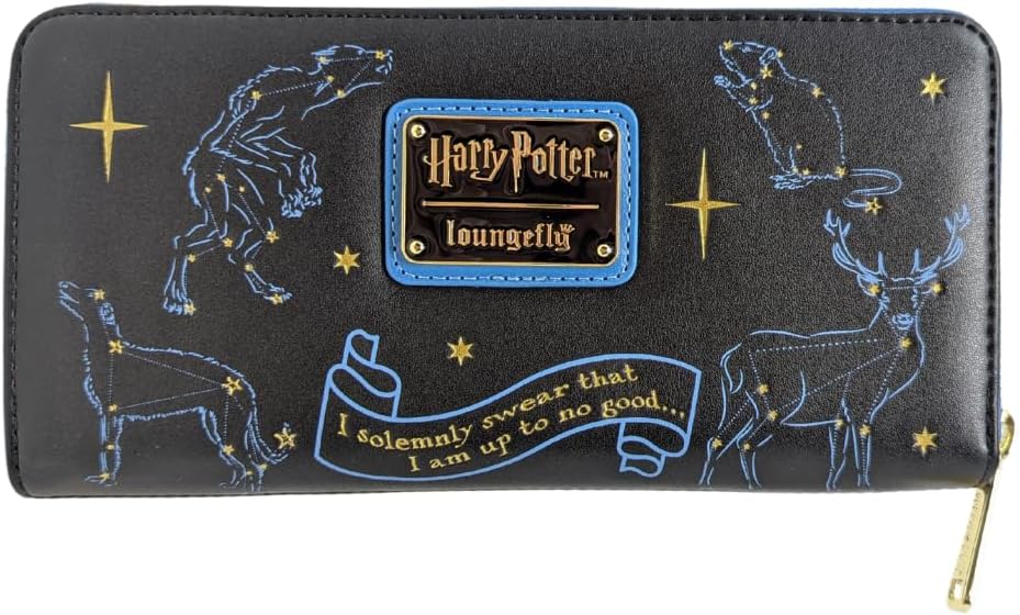 Loungefly Harry Potter Marauders Map Wallet – Moony, Wormtail, Padfoot & Prongs Midnight Edition - Image 2