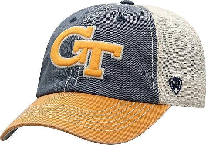 Collegiate Mesh Offroad Adjustable Hats (US Alpha One Size Georgia Tch)