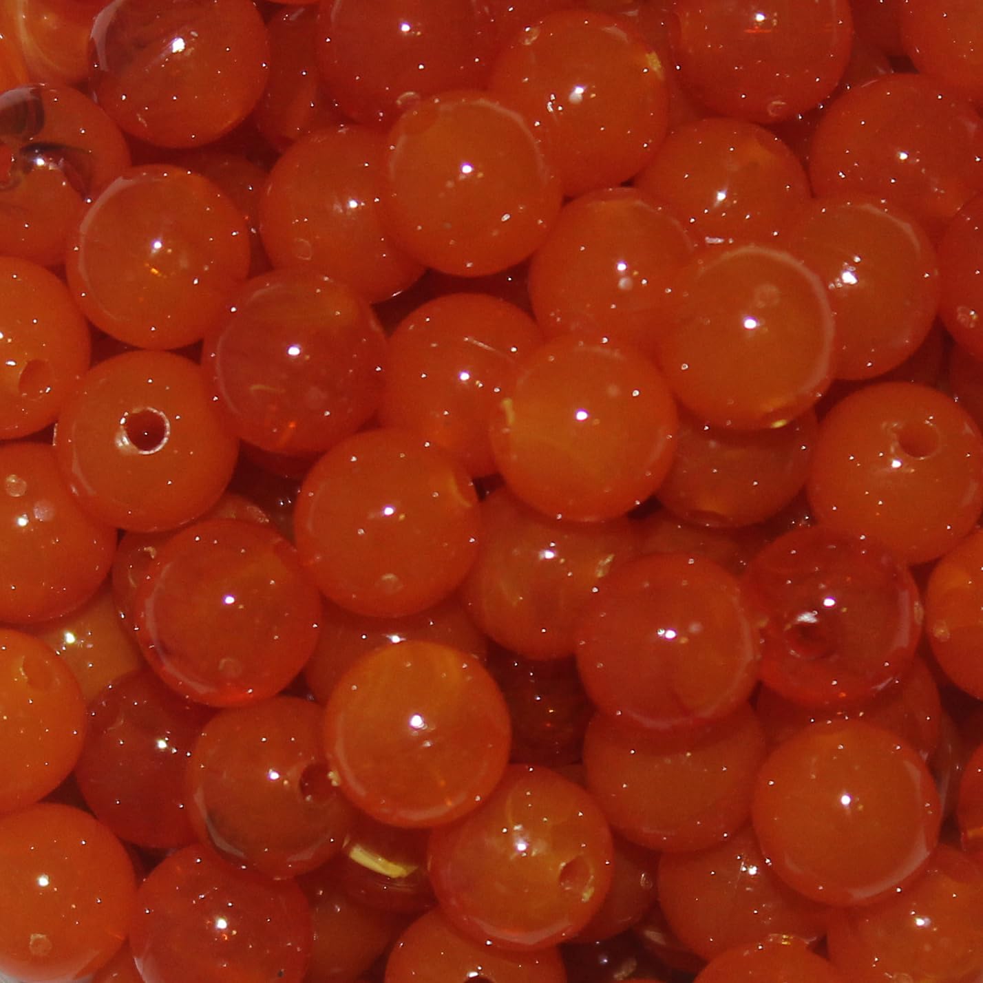 troutbeads 8mm caramel roe 40pk