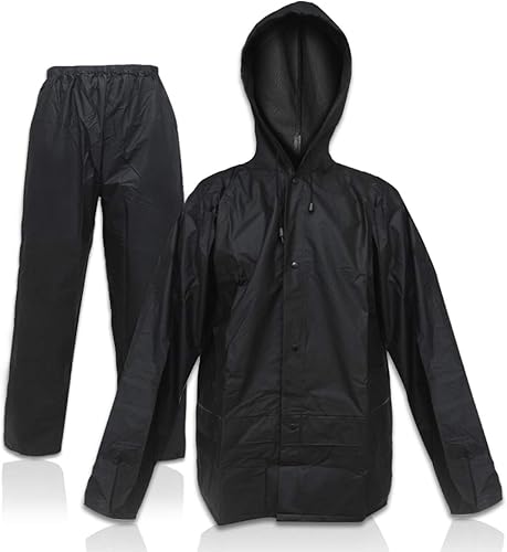 Miniatura 4 de Traje de lluvia para hombres y mujeres, EVA Ultra-Lite impermeable, chaqueta protectora para lluvia con pantalones, ropa de trabajo