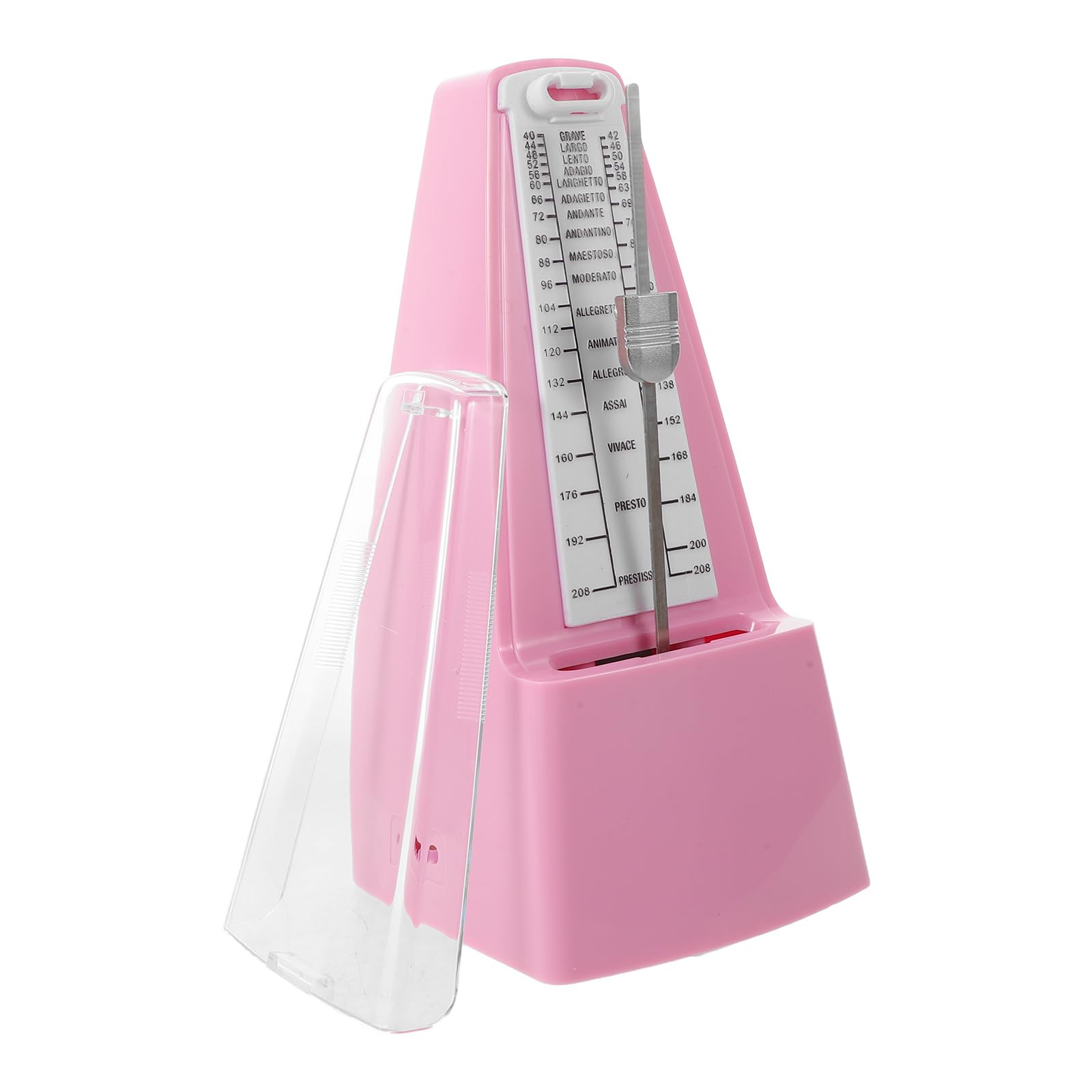 Metrónomo Operar Guitarra Mecánico Rosa y Piano para Color Fácil Portátil de Adecuado para Preparación de Exámenes en Entornos de Aprendizaje Aula