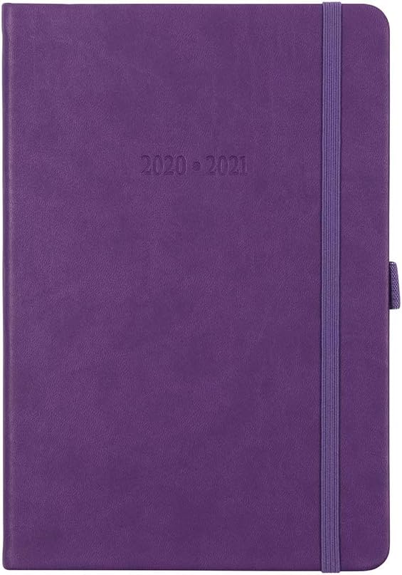 Paperchase Agenzio Medium Aubergine Academic Diary 2020-2021, Mid Year Diary