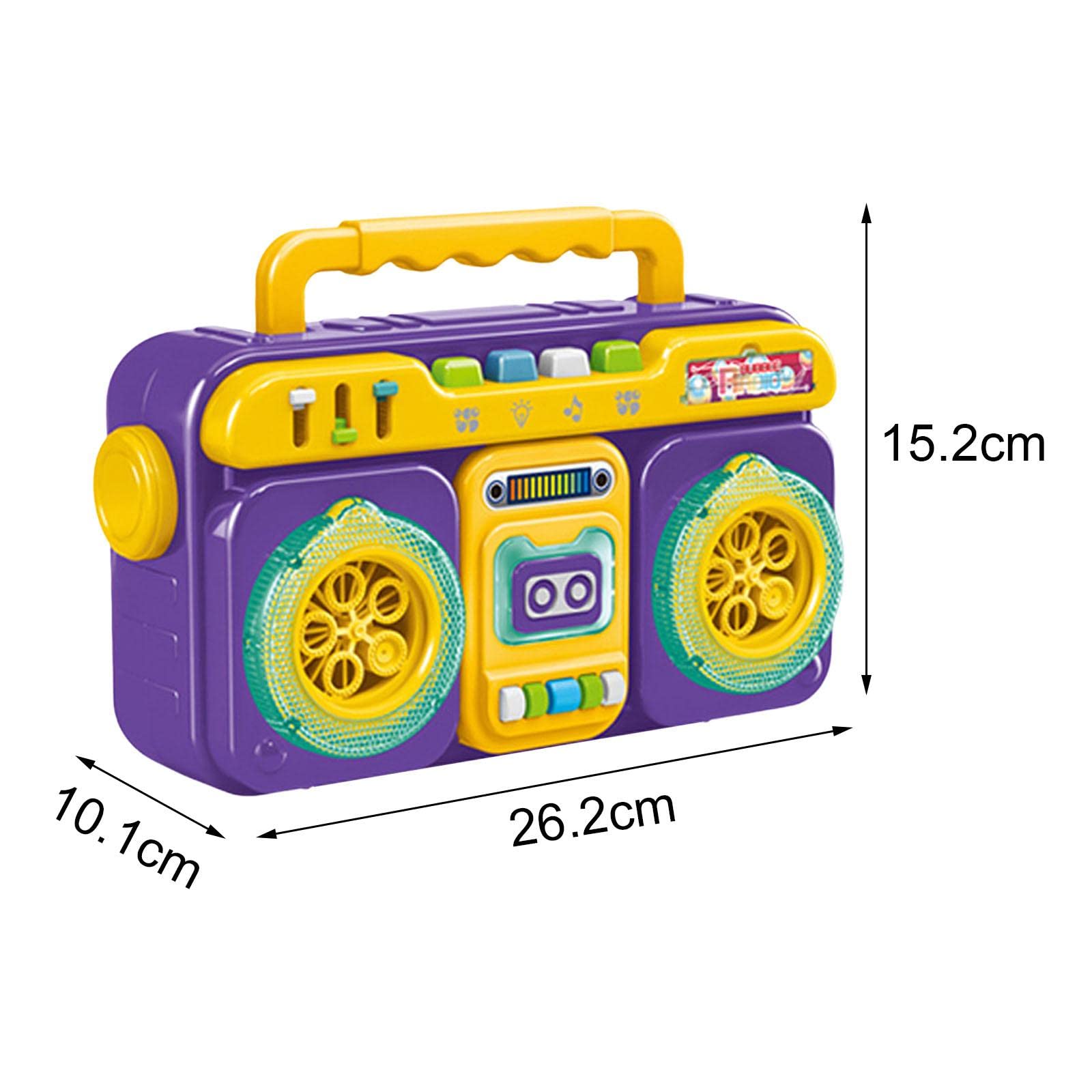 Amagogo Bubble Maschine Automatischer Blasengenerator Tragbares Seifenblasengerät mit LED Licht Geräuschfunktion für Picknick Kinderparty Hochzeits, Violett