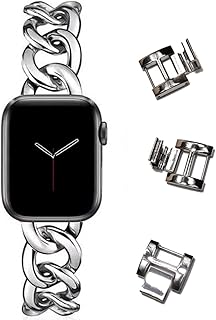 Royce&Roland Apple watch チェーン バンド (40mm 41mm 42mm / 44mm 45mm 46mm 49mm) メタル/おしゃれ アップルウォッチ チェーンバンド (Series 10 9 8 7 6 5 4 SE Ultra) レディース メンズ ギフト プレゼント