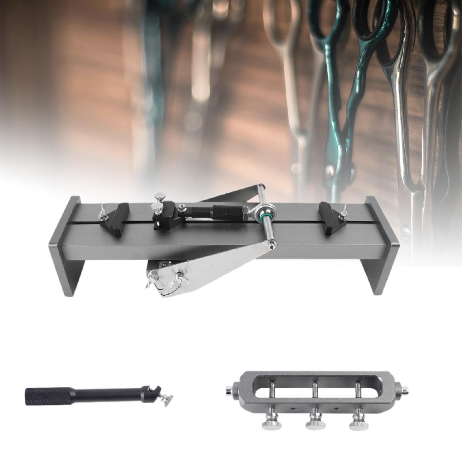 Qianly Telaio per Affilare I Coltelli Supporto per Smerigliatrice Fissa Supporto per Pietra per Affilare Dispositivo per La Macinazione Del Legno per Pialla, Medio