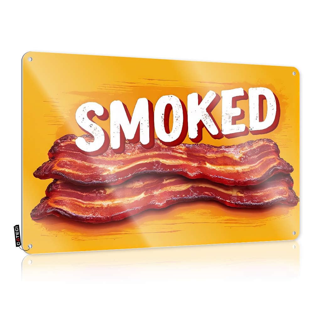 Framed Posters Cover | Smoked Bacon Slices. Farmhouse Playroom Decoration(30X40CM)