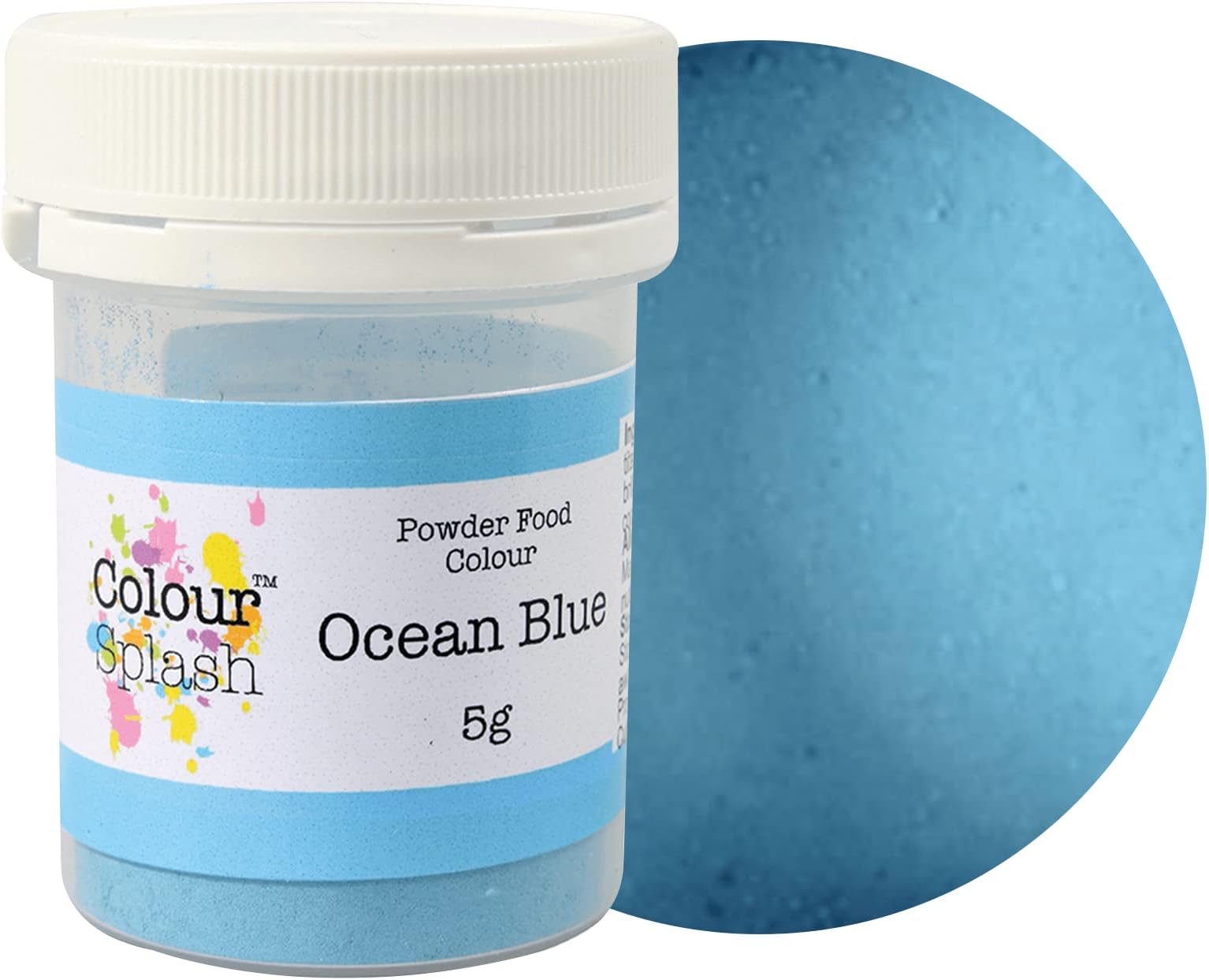 Food Colouring Dust, Powder Color, Edible, Matt Finish, Use on Cake Surfaces, Decorations Or Mix In Icing to Create Colourful Cakes & Bakes - Blue 5g