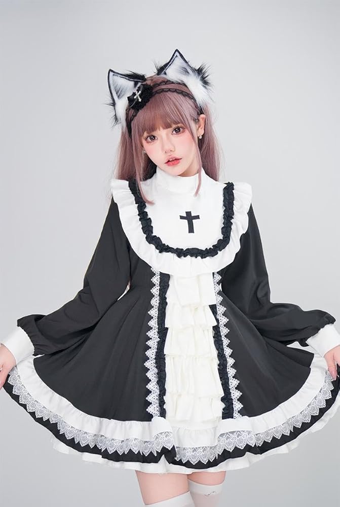 正規品　新品　DimMoire　十字の誓いスイムウェア　黒×白　L　地雷系 正規品 新品 DimMoire 十字の誓いスイムウェア 黒×白 L 地雷系