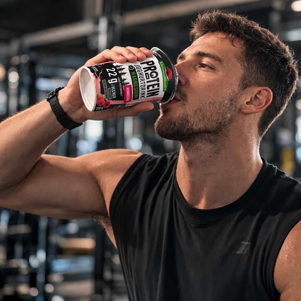 Schwarzwaldmilch Protein - Joghurt Drink Himbeere 0,9% Fett, 10 x 250 ml in | powered by Fuduu.de