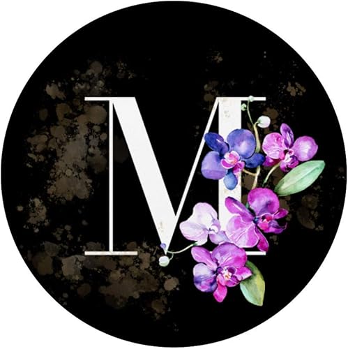 Miniatura 3 de Orchids Plants Flower - Soporte para teléfonos y tabletas, diseño de letra M, color negro, Negro