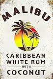 Malibu Rum 8'x12' Aluminum Weatherproof Sign p1293a
