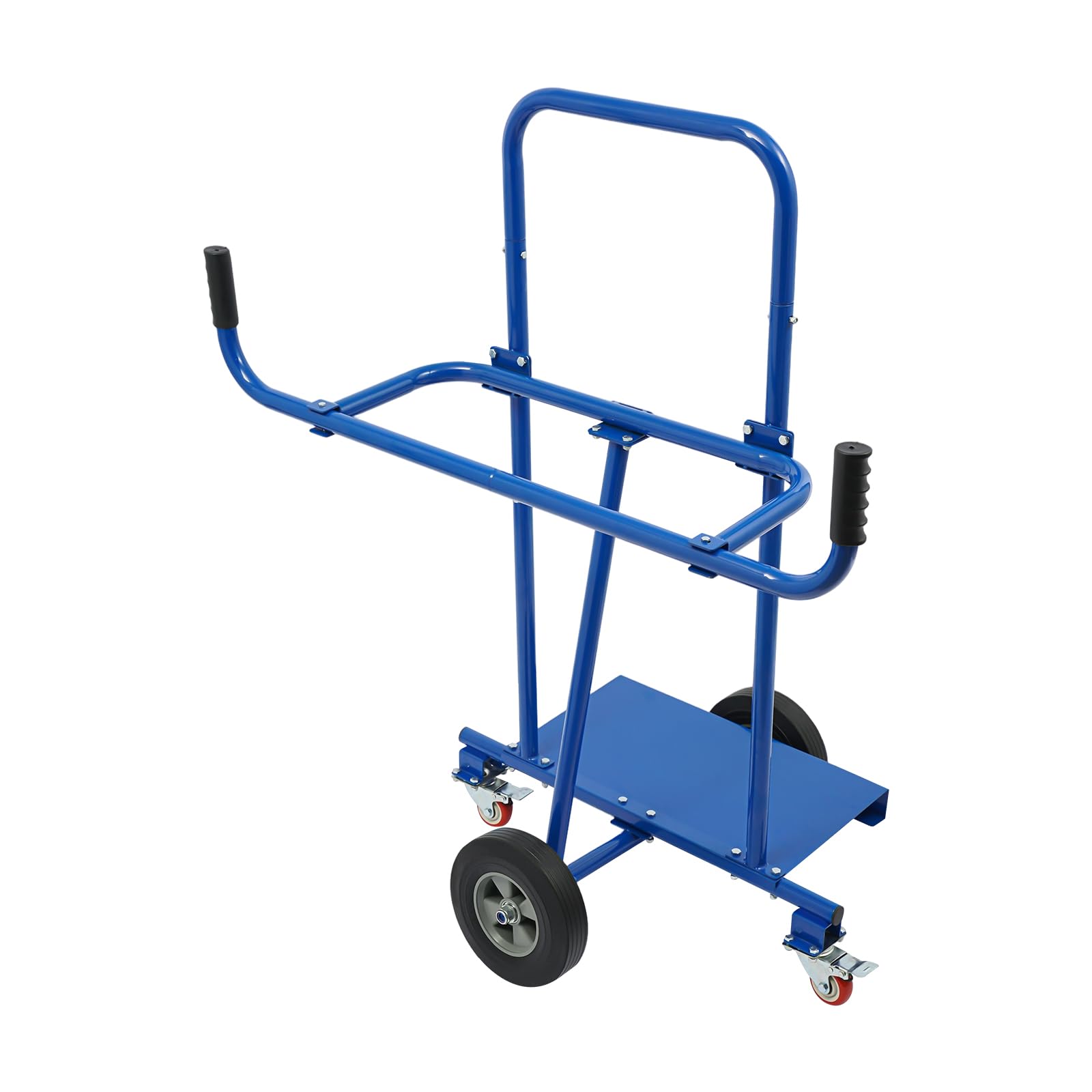 Plattenkarren, 300 kg Tragkraft, Plattenwagen mit 4 Rädern, Transportwagen zum Transport Platten, Fenstern, Holzplatten (Blau)