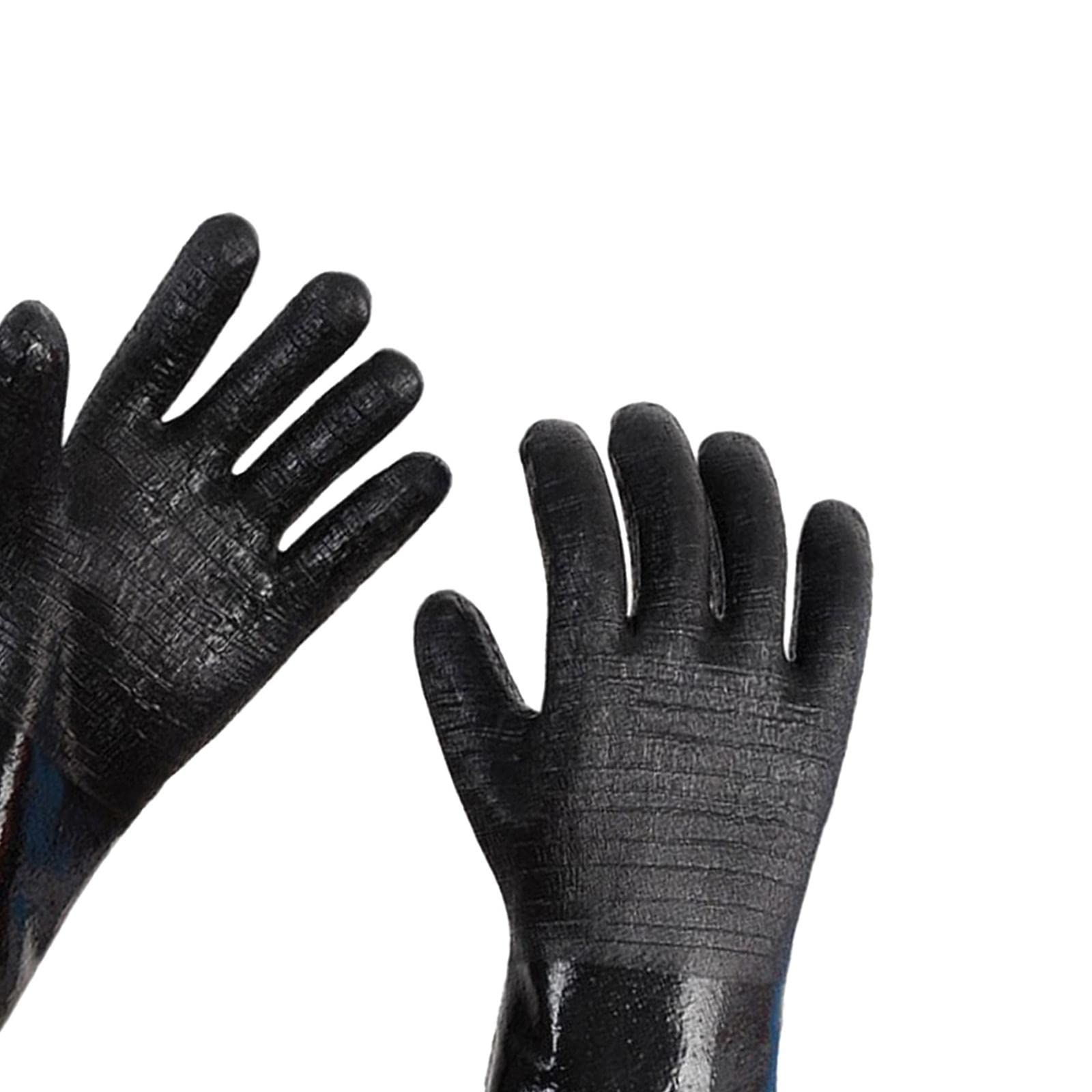 Guantes de Trabajo, 1 par de Barbacoa de Neopreno Barbacoa Prueba de Aceite Resistente al Calor de la Parrilla: de 18 Pulgadas de Grosor (Color : 14 Inch Thick)
