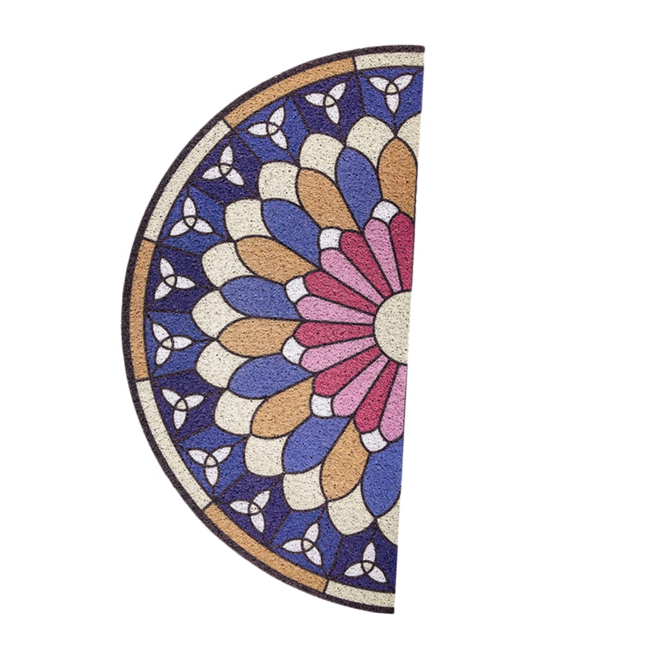 Tapis de porte enroulé antidérapant en PVC lavable pour entrée de maison