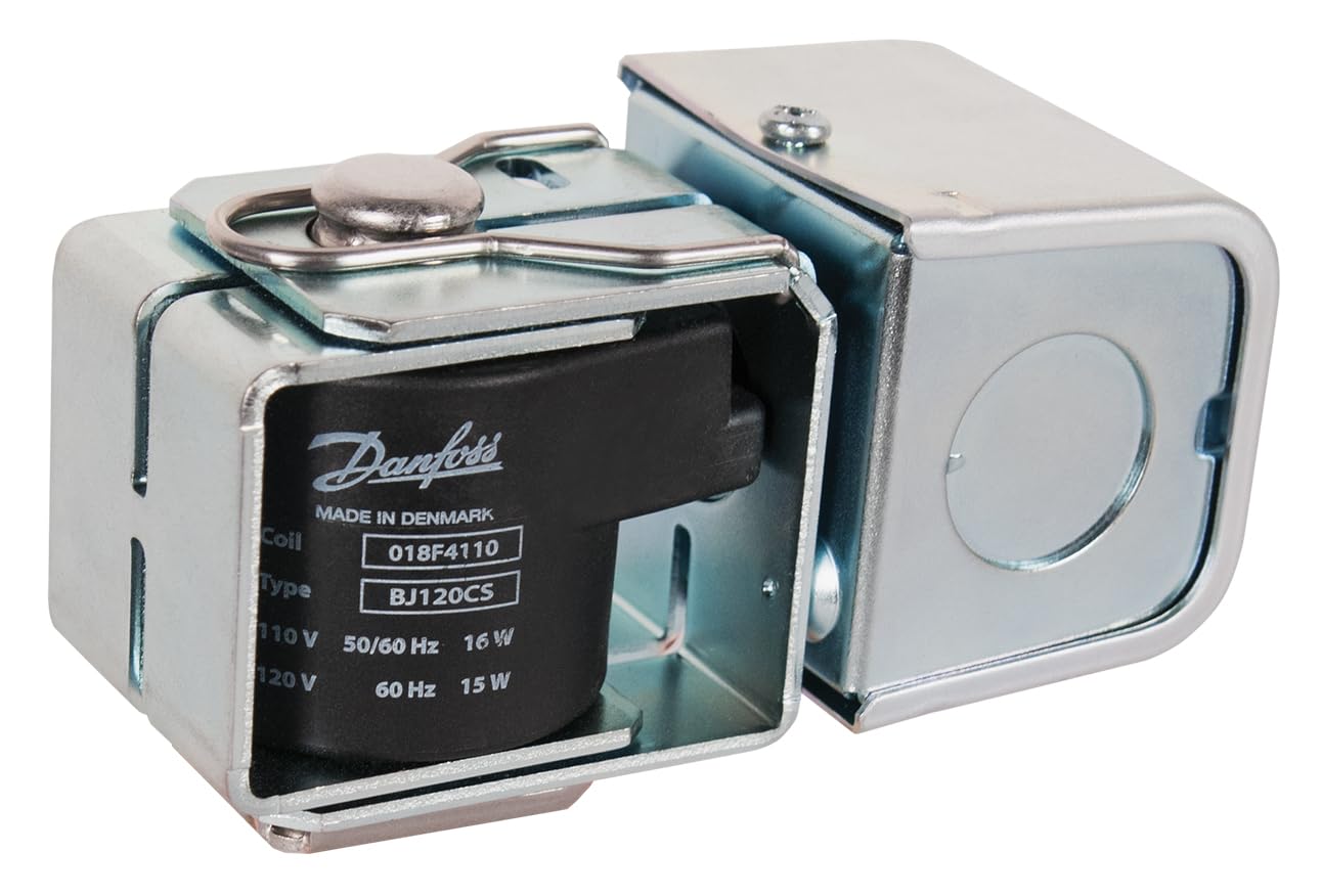 Danfoss 018F4110 Type BJ120CS Solenoid Coil 110V with 8 in junction box cable