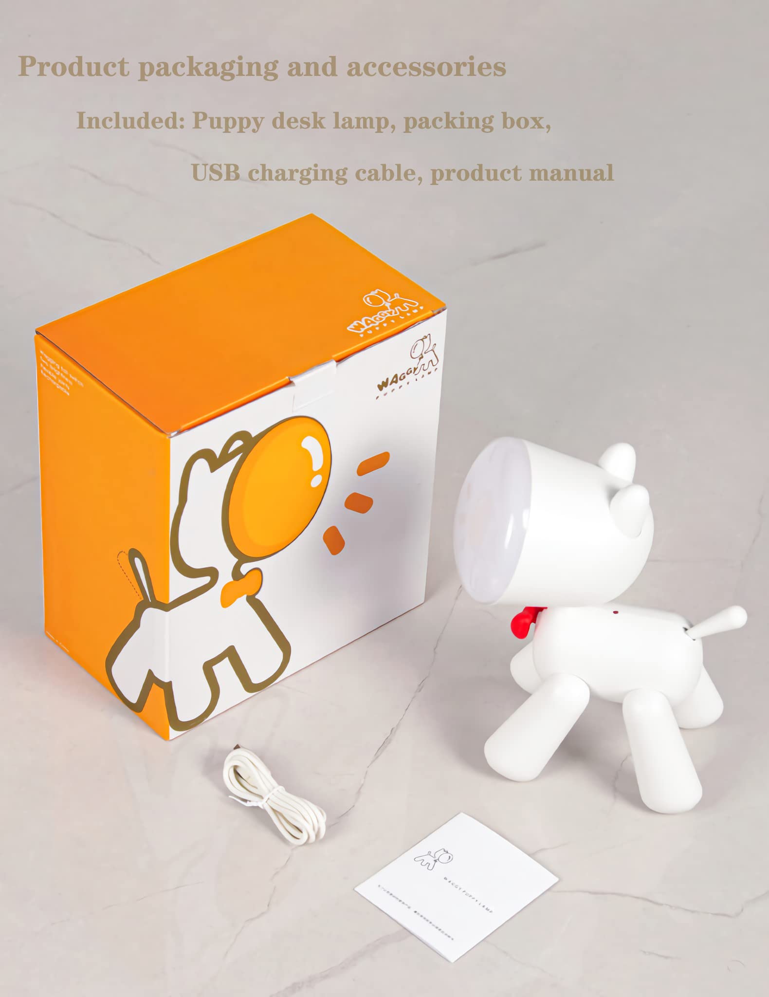 Veilleuse LED pour enfants avec interrupteur Dimmable Bébé Allaitement Lumière Portable USB Charge Veilleuse Réglable Dessin Animé Chien Lampe Chambre d'enfant Décoration Jouets Cadeaux Festival