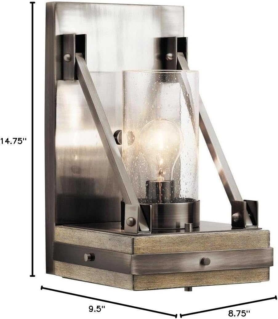 Kichler 43436CLP One Light Wall Sconce