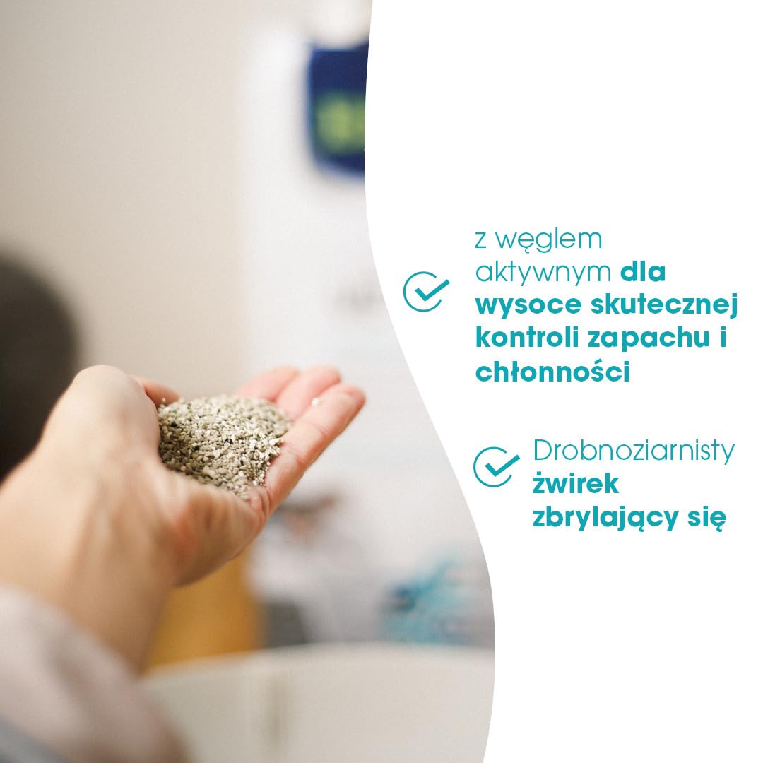 Biokatʼs Diamond Care VET LINE Attracting & Calming żwirek - Drobnoziarnisty żwirek dla młodych lub zestresowanych kotów - 1 worek (1 × 10 l)