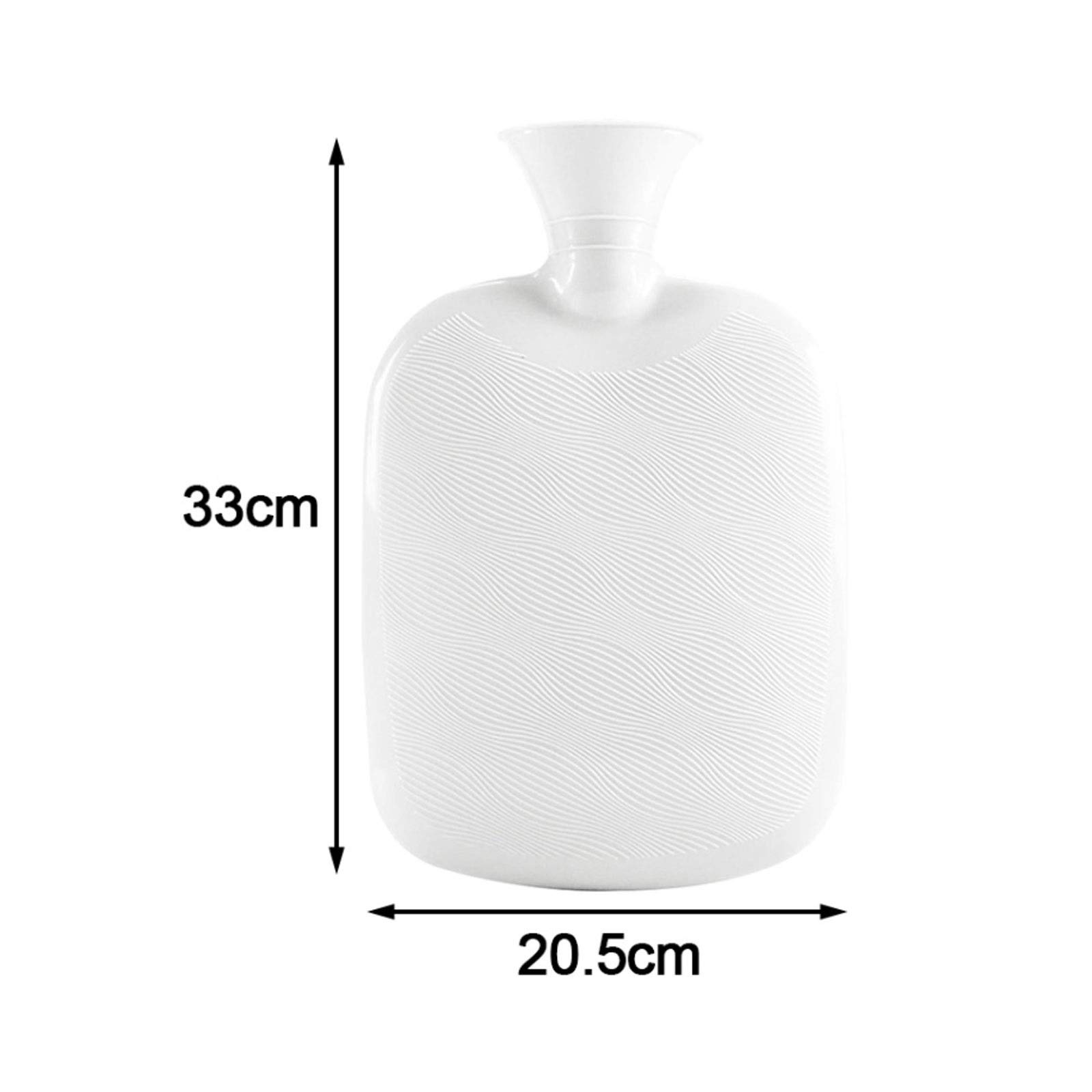 Botellas De Agua Caliente 2000 Ml Botella Segura Suave Cálido Invierno Portátil Reutilizable Protector con Cubierta Lavable A Prueba Fugas Alivio Del Dolor Bolsa(A)