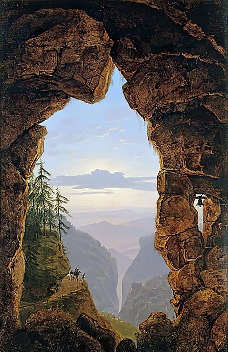 Impression d'art Felsentor Schinkel idée cadeau esthète affiche 60x90
