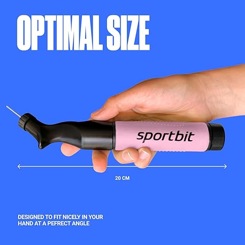 Miniatura 4 de SPORTBIT - Bomba para inflar pelotas deportivas - Sistema de inflado de empujar y estirar - Bomba de mano para todas las pelotas de ejercicio -
