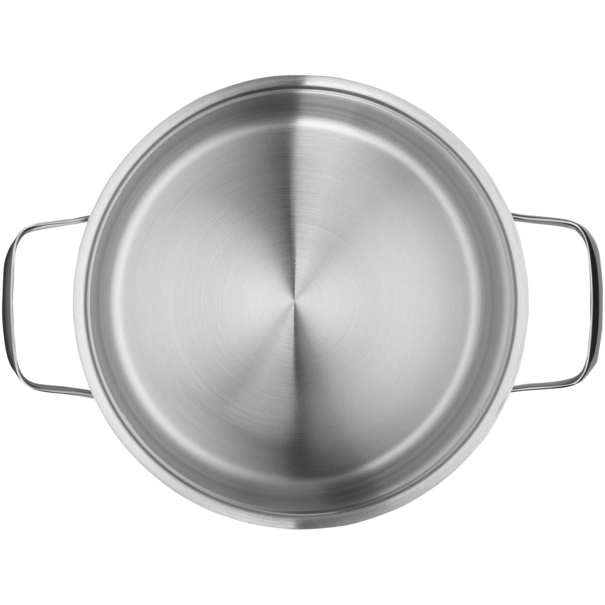 WMF Belmonte Kochtopf groß 20cm, Glasdeckel, Fleischtopf Induktion 3,3l, Cromargan Edelstahl poliert, unbeschichtet