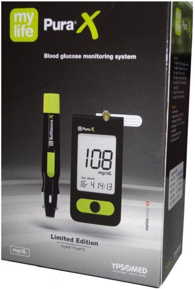 My Life Pura X Glucometer (Black)