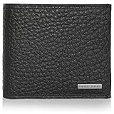  HUGO BOSS Herrenbörse Leder Varenne, 4ccoin, Black