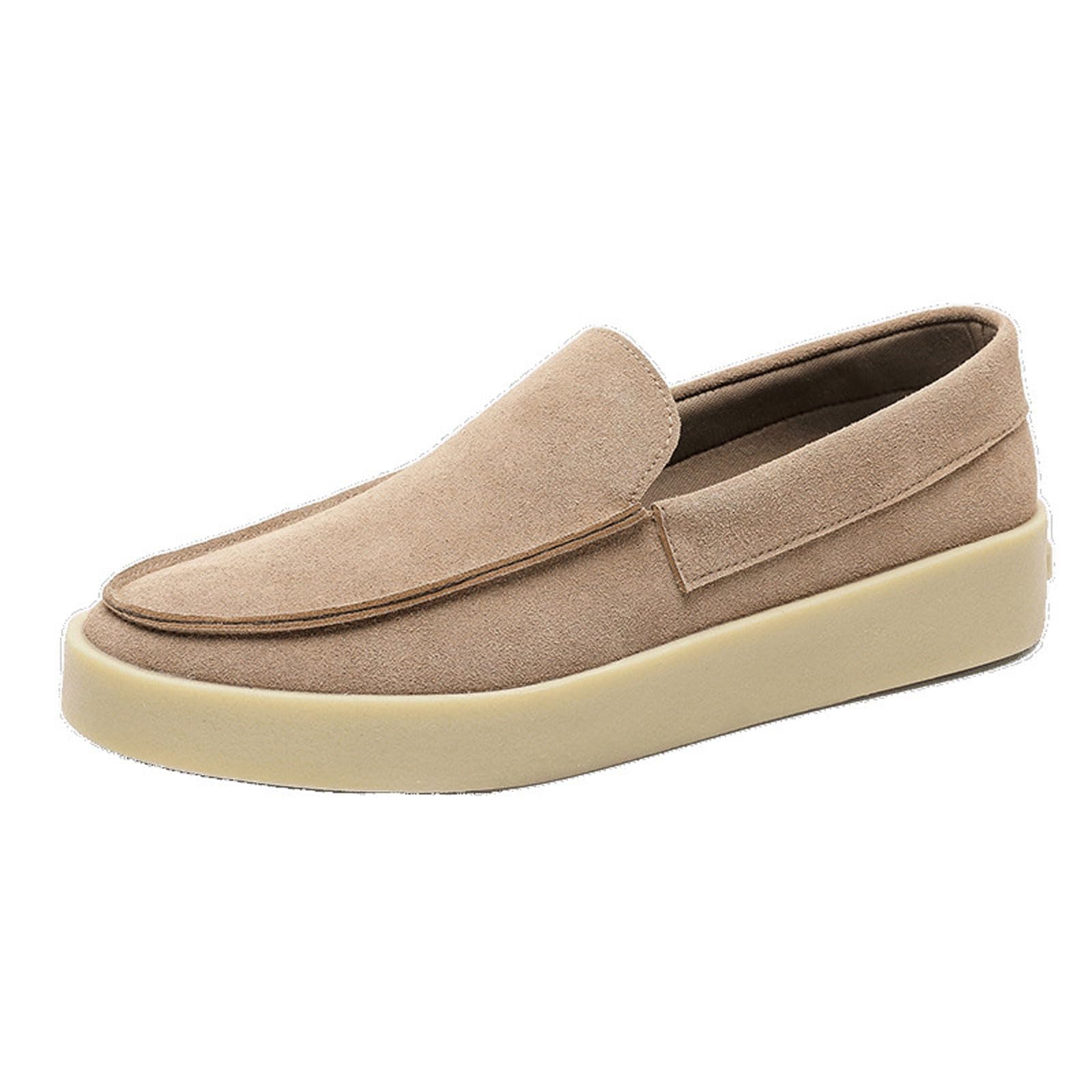 Blissbuilt Men's Suede Loafers Slip-On Shoes,Comfortable Smart/Casual Flat Slip-on Shoe,Cushioned School Breathable Summer Shoes For Daily Commute,Office EU39-44