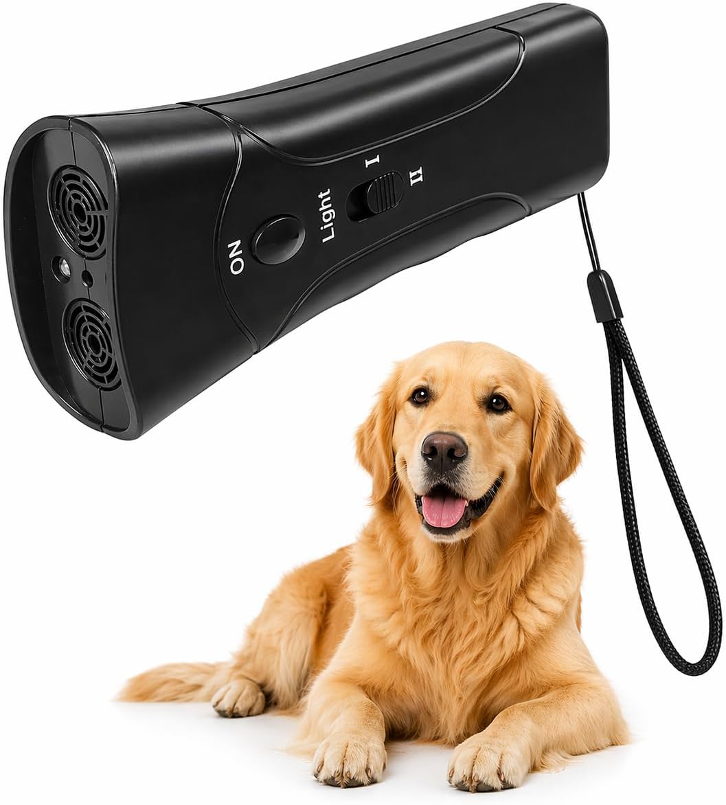 Ultrasonic Dog Bark Deterrent Device for Dogs | Pet Gentle Trainer Ultrasonic for Dogs that Helps Stop Dog Barking with an Anti Barking Device | Ultrasonic Dog Repeller for Training & Behaviour Aid
