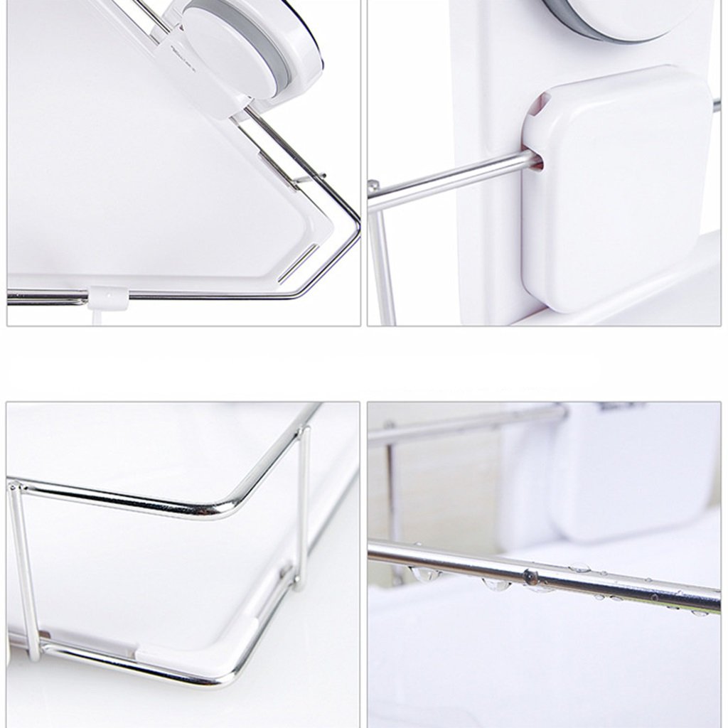 Étagre De Douche à Ventouses - Organisateur Salle De Bain, Gain De Place, Pour Shampoing, Gels - 8