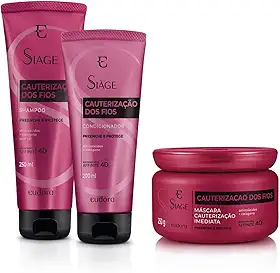 Eudora Kit Siàge Cauterização dos Fios Shampoo + Condicionador + Máscara