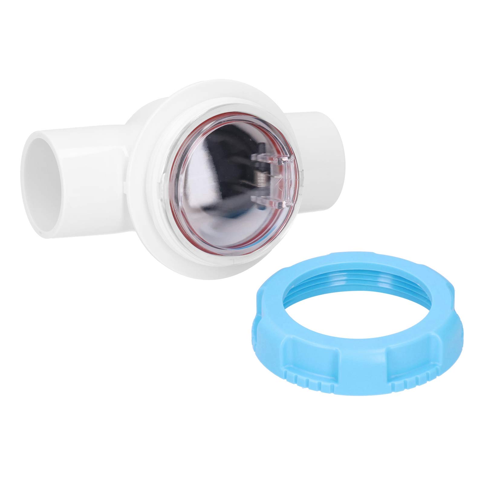 Válvula de Retención Visible Antirreflujo de 2 Pulgadas que Previene Daños por Agua para Piscinas Instalación de Tuberías Unidireccionales para Piscinas de Sauna de Aguas Termales ABS+PVC
