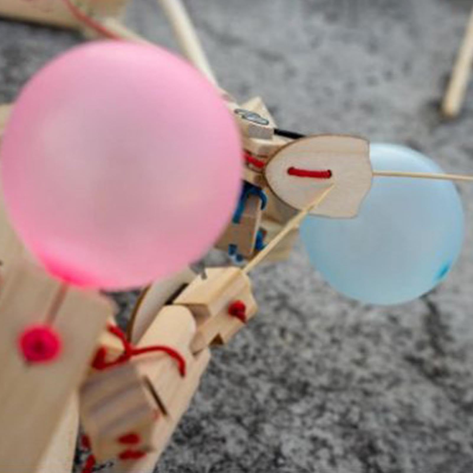 Marionnettes D'escrime En Bois – Jeu De Combat Balloon Man – Avec épées, Boucliers Et Ballons – Créatif Et Familial