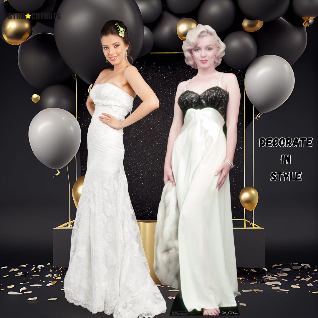 Star Cutouts Ltd Lifesize Card Board Mini Cut Monroe, 169 x 50 x 169 cm, Marilyn Fur