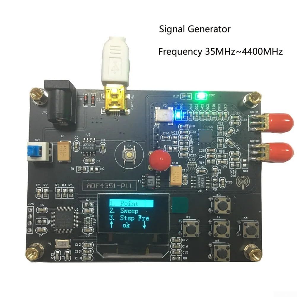 Modulo di frequenza di spazzata PLL del generatore di segnale di ADF4351 rf, 35MHz 4400MHz, esposizione di OLED