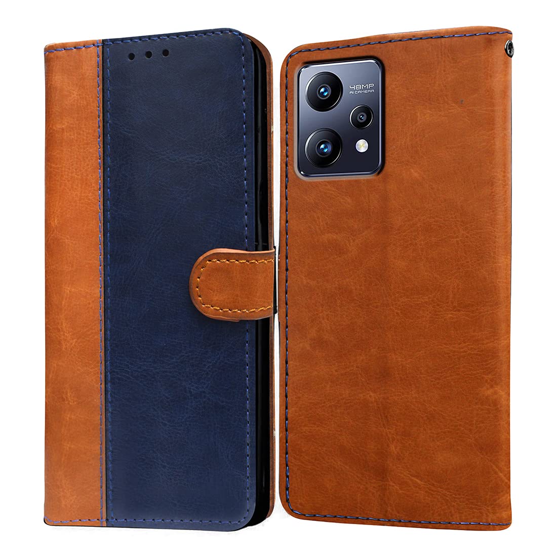 Realme Narzo 50 Pro 5G Flip Cover - Leather & Card Slots -7