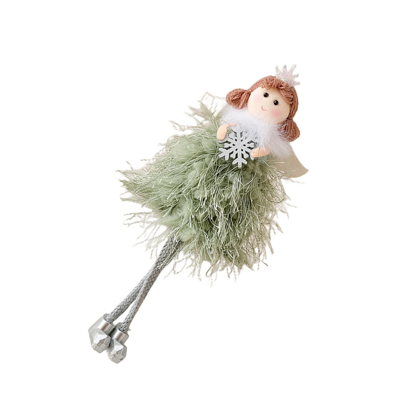 Zbiianxer C Snowflake Princess Fabri Ornament For Hristmas Tree, Home, Festive Holiday Decorations Ornament